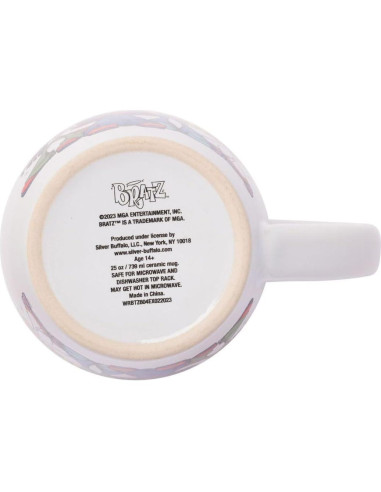Taza de Cerámica Jumbo Bratz Silver Buffalo 710 ml Rosa