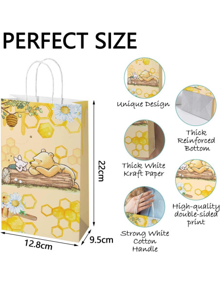 Bolsa de Regalo Winnie Pooh - 16 Piezas 21.8x12.7x9.4cm