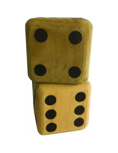 5 Dados Gigantes de Madera Cardinal 8.9 cm con Bolsa 2