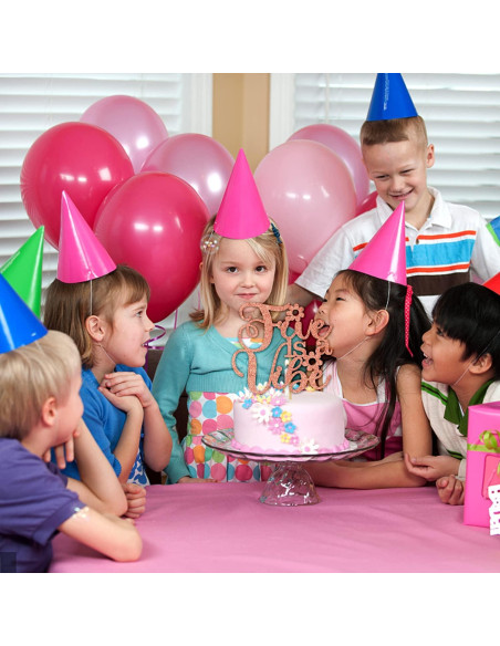 Cake Topper Cinco es una Vibración Aeryourtar 16x11 cm Rosa Oro