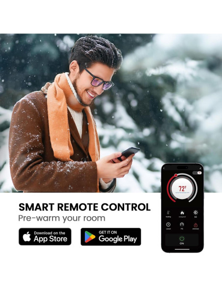 Calefactor Eléctrico Silonn SLELF02B-60, 5300 BTU, Control Remoto