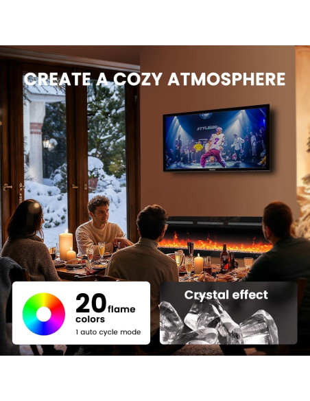 Calefactor Eléctrico Silonn SLELF02B-60, 5300 BTU, Control Remoto