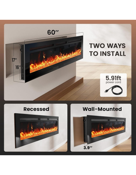 Calefactor Eléctrico Silonn SLELF02B-60, 5300 BTU, Control Remoto