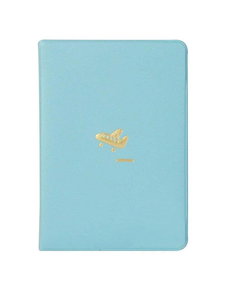 Cubierta de Pasaporte S-Shine Azul Real con Organizador