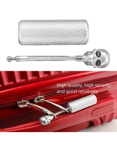 Candado de Maleta Dioche de Acero para Viaje TSA Plata 2