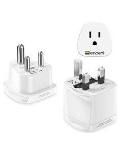 Adaptador de viaje LENCENT Tipo D y G para Sri Lanka y Maldivas