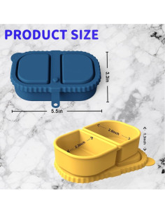 Recipientes de Silicona Reutilizables Xstronq 2 Compartimentos 2