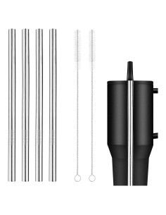 Paquete de 4 Pajillas de Acero Inoxidable Gosknor 19.5 cm