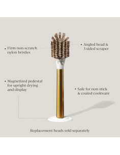 Cepillo de Platos Iónico Magnetizado Acero Inoxidable 27.4cm 2