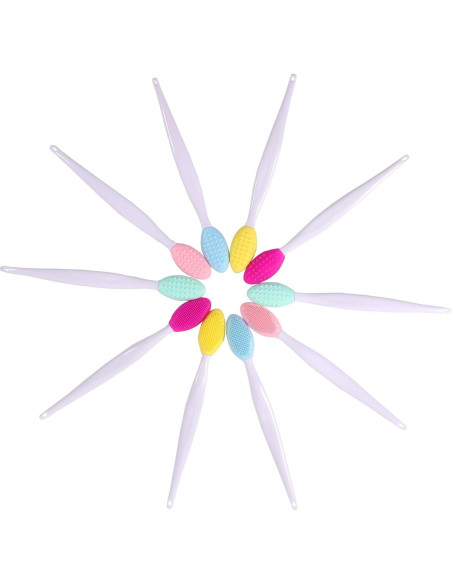 5 Cepillos Exfoliantes de Labios de Silicona Qundaoily