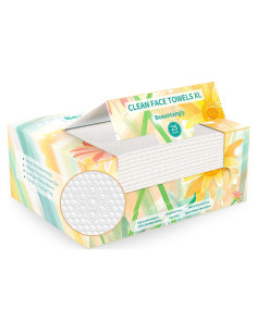 Toallas Faciales Desechables Beauntangly XL 25 Ct Biodegradables