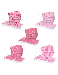 Mascarillas Desechables 50 Pcs SOGOODED Cinta Rosa 3 Capas