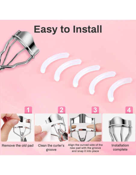 40 Almohadillas de Silicona para Rizador de Pestañas PL