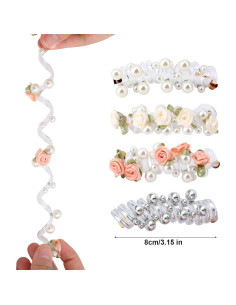 4 Lazos de Pelo en Espiral Elásticos Penitue - 8 cm, 4 Colores 2