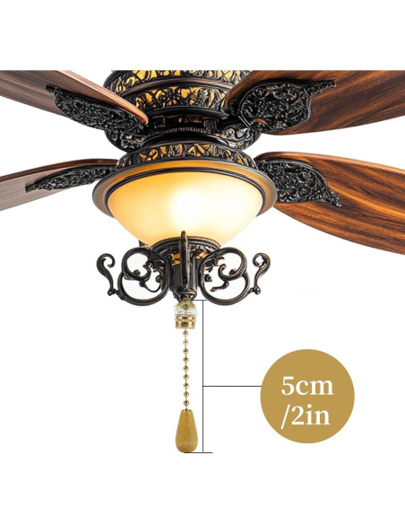 Juego de 4 Extensores de Cadena para Ventilador de Techo PESUMA