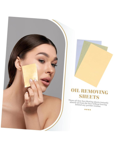 300 Hojas Absorbentes de Aceite Facial DEARMAMY 9.8x6.8cm