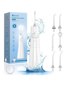 Irrigador Oral Inalámbrico Bezvoi Y215, 300ml, 5 Modos, IPX7