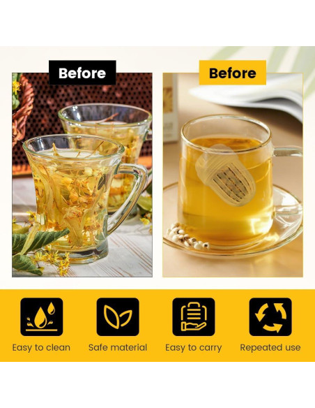 Infusores de Té de Frutas Ranjaner 3PCS para Botellas Anchas