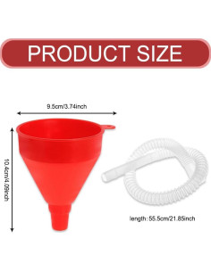 Embudos para Aceite HQRNYP con Manguera Flexible 55 cm 2