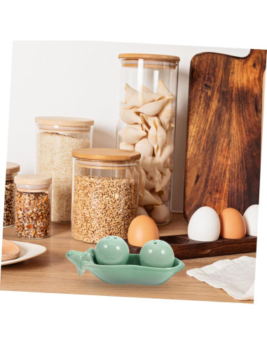 Tarro de Sazonador Cerámico HEALLILY en Forma de Guisante