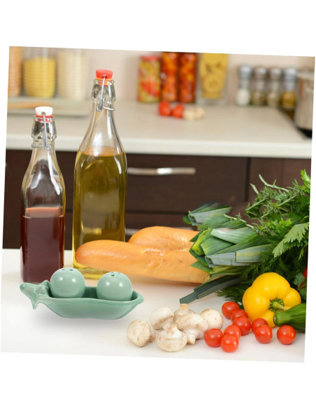 Tarro de Sazonador Cerámico HEALLILY en Forma de Guisante