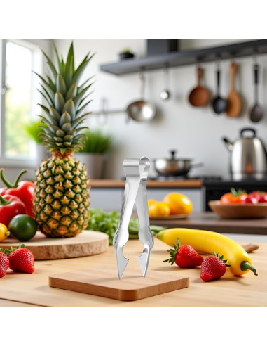 Clip Removedor de Tallos Cauaoa - Acero Inoxidable 15.2 cm