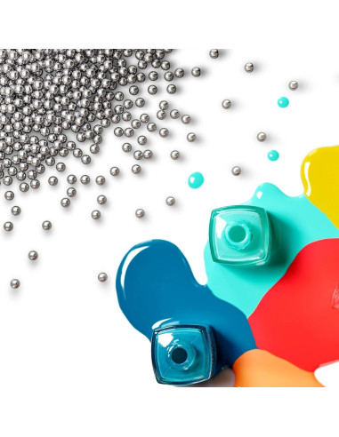 Bolas de Mezcla de Pintura ANCIRS 400 Pcs Acero Inoxidable 3mm