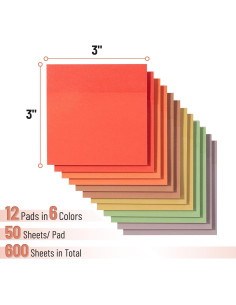 Notas Adhesivas Mr. Pen 7.62x7.62cm Cosecha Ámbar 600 Hojas 2