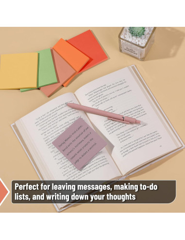 Notas Adhesivas Mr. Pen 7.62x7.62cm Cosecha Ámbar 600 Hojas