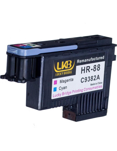 Cabezal de Impresión Remanufacturado HP88 Cian/Magenta C9382A