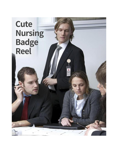 Paquete de 2 Sujetadores de Insignias Retráctiles TPOAEL - Flores Arcoíris