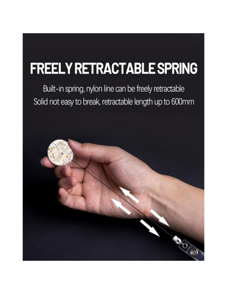 Paquete de 2 Sujetadores de Insignias Retráctiles TPOAEL - Flores Arcoíris