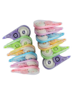 Cinta Correctora Blanca HeGangLy 12 Paquetes 12m 5mm