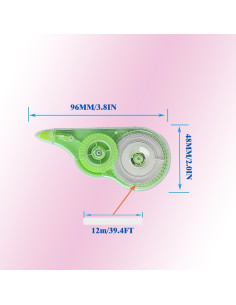Cinta Correctora Blanca HeGangLy 12 Paquetes 12m 5mm 2