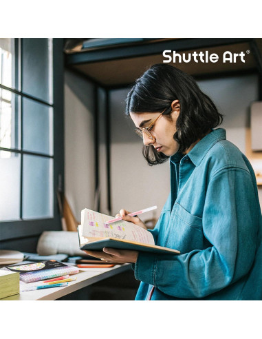 Bolígrafos de Gel Shuttle Art 24 Colores Pastel 0.6mm