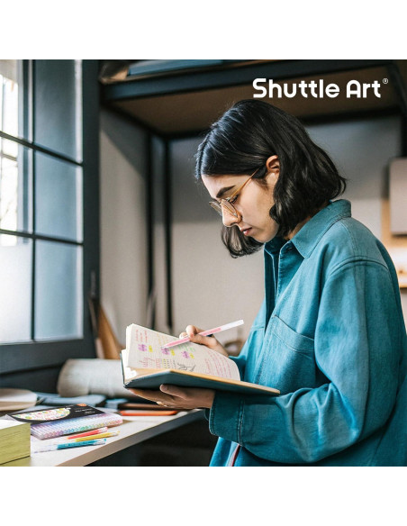 Bolígrafos de Gel Shuttle Art 24 Colores Pastel 0.6mm
