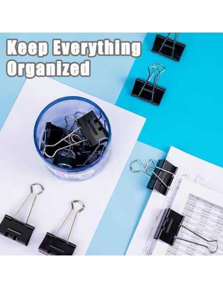 208 Clips de Papel Metálicos DHYLRICHER en Varios Tamaños