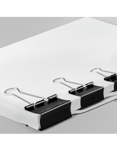 208 Clips de Papel Metálicos DHYLRICHER en Varios Tamaños