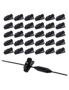 30 Clips de Micrófono de Solapa LIQWEI para Auriculares