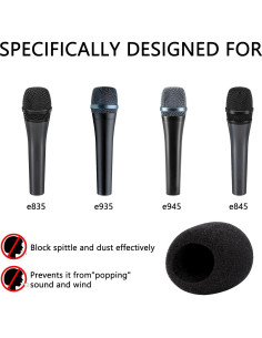 Filtro de Espuma Geekria para Micrófonos Sennheiser - 2 Piezas 2