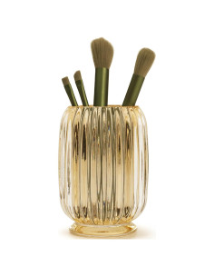Organizador de Brochas de Maquillaje de Vidrio CESTATIVO Ámbar