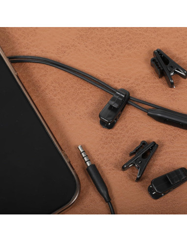 30 Clips de Micrófono de Solapa LIQWEI para Auriculares