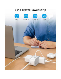 Regleta de Enchufes TROND 1.0m con 4 Salidas y 4 USB 2