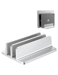 Soporte Vertical Ajustable para Laptop BULL-TECH Plata 17.3"