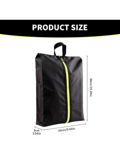 Bolsa para zapatos a prueba de olores - Negro - 39x24x9 cm 2