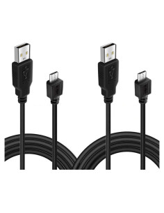 Paquete de 2 Cables de Carga 3m BATSOEASY para PS4 y Xbox One