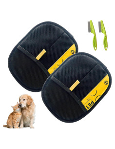 Guante Removedor de Pelo de Mascotas Genérico 2PC Negro