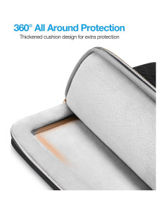 Funda Protectora para Laptop MOSISO 13.3" Acolchada Negra 2