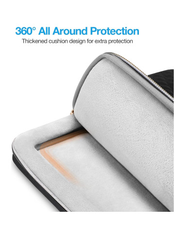 Funda Protectora para Laptop MOSISO 13.3" Acolchada Negra
