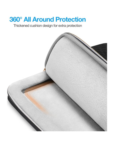 Funda Protectora para Laptop MOSISO 13.3" Acolchada Negra